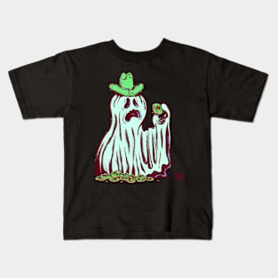 Monster Cookie Ghost Green Kids T-Shirt